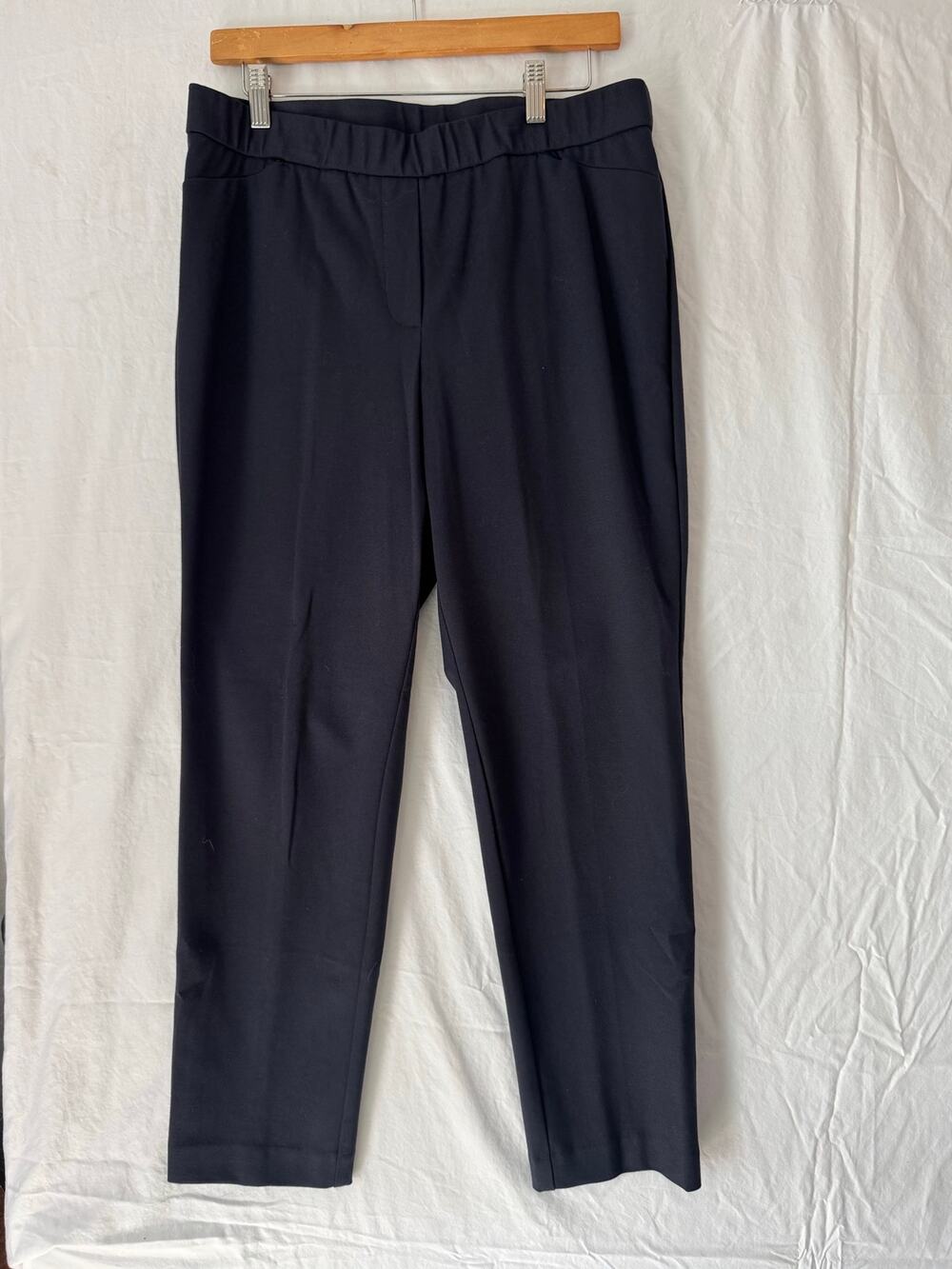 J. Jill Women's Ponte Slim Leg Pants Navy Size M Petite